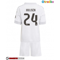 Otroške Nogometnih dresov Real Madrid Dean Huijsen #24 Domači 2025-26 Kratki rokavi (+ hlače)